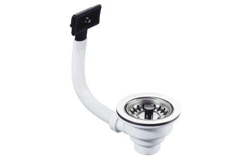 Walraven McAlpine crépine panier + grille inox + trop-plein 6/4" rectangulaire