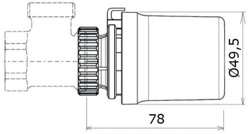 Honeywell Thera 6 - thermostat radiateur avec élément liquide - 0…28°C - raccordement M30 x 1,5
