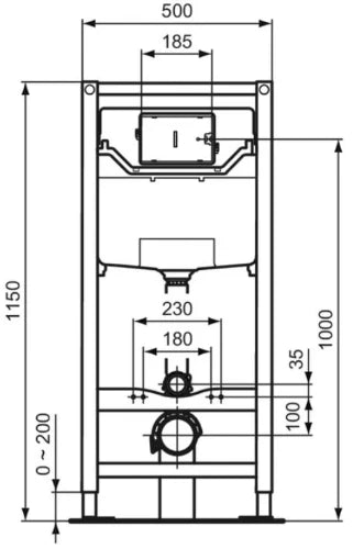 Ideal Standard Prosys système pré-cloisonnement