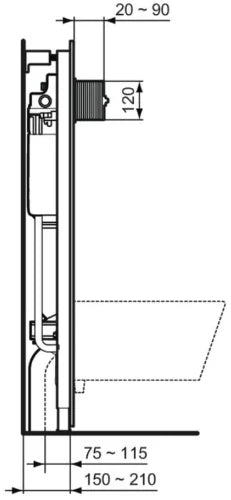 Ideal Standard Prosys système pré-cloisonnement