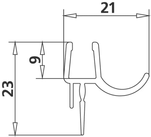 KERMI JOINT BAS RA 2x 97101  P2B 550 mm
