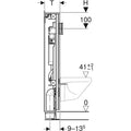 Geberit GISeasy module pour toilette suspendue, 120 cm, avec Sigma réservoir encastré 12 cm, réglable en largeur: 60 - 95 cm