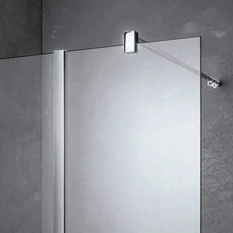 Kermi XB WIW Walk-In paroi de douche 1100 x 2000 mm - réglage 1080-1100 mm - verre de sécurité ESG clair - profilé: argent poli