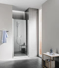 Kermi Cada XS 1WR porte pivotante 900 x 2000 mm - réglage 860-910 mm - verre de sécurité ESG clair clean - ouverture intérieure/extérieure charnière droite - profilé: argent poli
