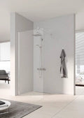 KERMI Pega douchewand m traverse 790-815x2000mm Zilver hoogglans/helder glas