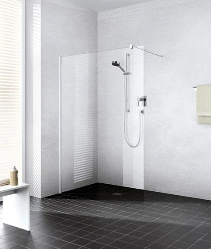 Kermi XB WIW Walk-In paroi de douche 1200 x 2000 mm - réglage 1180-1200 mm - verre de sécurité ESG clair - profilé: argent poli