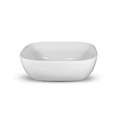 Looox Ceramic Rectangle lavabo à poser 490 x 400 mm - blanc - sans trou de robinet - sans trop-plein