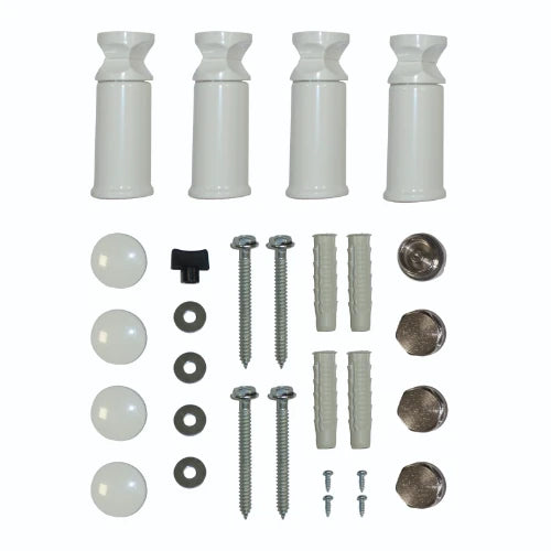 Procasa Initium set de fixation - RAL 9016 blanc signalisation
