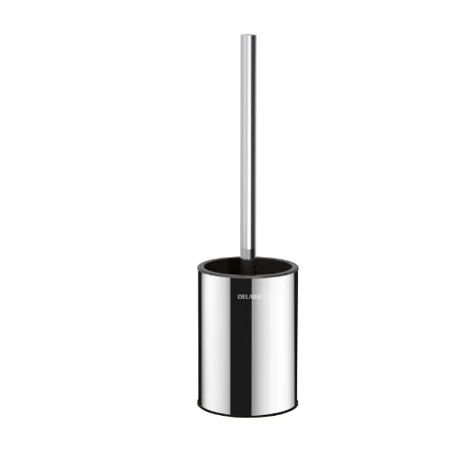 PORTE BROSSE DELABIE 125 MM - 90 MM poli inox 304 poli brillant fixation murale avec vis de blocage anti-vol