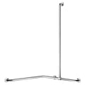 DELABIE Barre de douche + barre vert. coulissante Ø32 Inox brillant