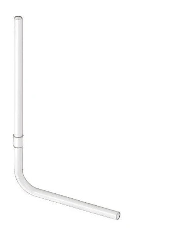 DELABIE Tube de chasse PVC encastré / TC coudé Ø32