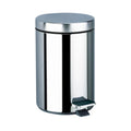DELABIE Poubelle ronde à pédale 5L Inox poli brillant