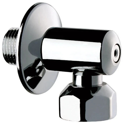 ROBINET D'ARRET EQUERRE DELABIE TEMPOSTOP 1/2 M X 3/4 F reglable
