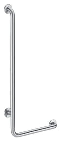 DELABIE L-vormige greep rechts gesatineerd 1150x450 - dia 32mm mat rvs