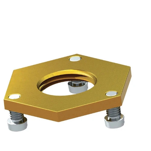DELABIE Contre écrou à 3 vis et rondelle F1/2" H.4