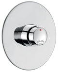 Delabie Temposoft robinet douche 1/2 chrome rosace Ø 130 mm à encastrer,fermeture automatique
