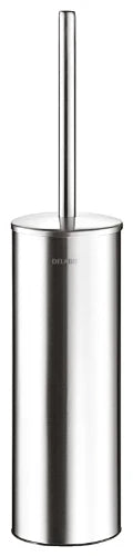 DELABIE porte-balai WC avec couvercle mur en acier inoxydable satiné 410x90mm mat