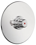 ROBINET TUB DE DOUCHE DELABIE TEMPOSTOP à encastrer, temporise, avec plaque ronde 130 mm