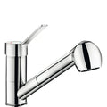 MELANGEUR DE LAVABO MONO-COMMANDE DELABIE chromé brise jet-pluie bec orientable+douchette extract.+manette pleine