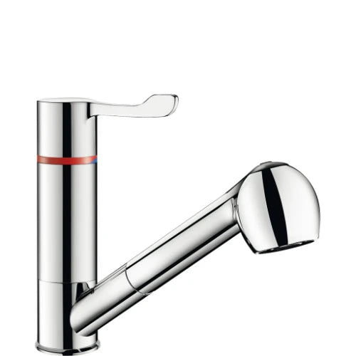 MITIGEUR DELABIE SECURITHERM chromé . monocommande a.douchette extractible