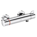 DELABIE Securitherm 2-gr. douchetherm onderuitg stand S-kopp M1/2" chroom