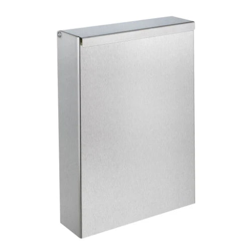 DELABIE Corbeille rectangulaire murale extraplate 4,5L Inox satiné