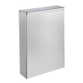 DELABIE Corbeille rectangulaire murale extraplate 4,5L Inox satiné