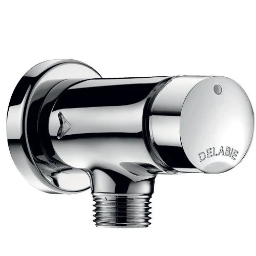 ROBINET URINOIR DELABIE TEMPOSTOP 1/2 laiton robinet équerre,touche,fermeture automatique,3 sec