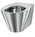 Delabie BCN S cuvette suspendue - Inox mat - B360xD550 mm - fixations visibles