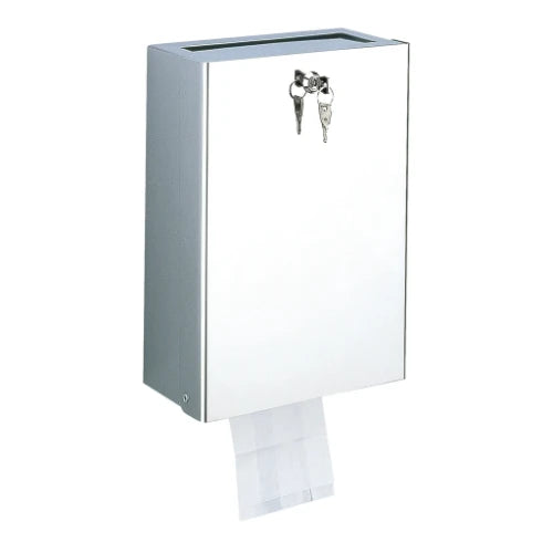 POUBELLE HYGIèNE DELABIE 9L 250 - 123 o 350 ! inox combi poubelle+distributeur sacs hygiëniques