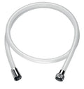 DELABIE Flexible armé FF1/2" PVC blanc L.0,80 m
