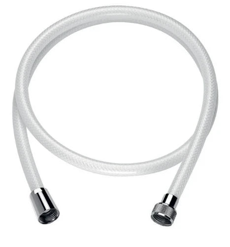 DELABIE Flexible armé FF1/2" PVC blanc L.0,80 m