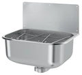 VIDOIR DELABIE 445 - 360 o 200 ! inox 304 mural poli santiné - AVEC DOSSERET
