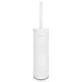 DELABIE Pot à balai WC mural avec couvercle Inox époxy blanc mat