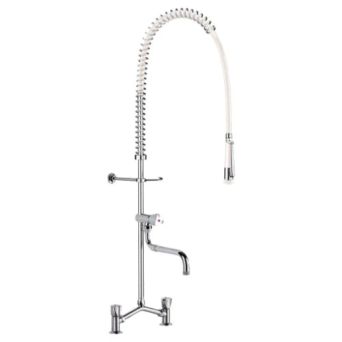 MELANGEUR DE CUISINE DELABIE avec 2 trous pour cuisine avec combine pre-lavage
