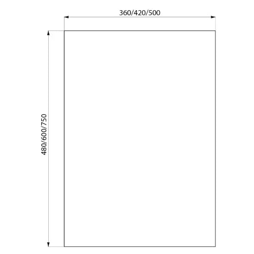 DELABIE Miroir de toilette rectangulaire 420x600 épaisseur 6 mm