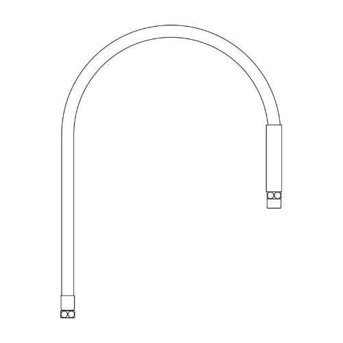 DELABIE Flexible cuisine qualité alimentaire FF1/2" blanc L.0,95 m