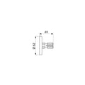 ROSACE PAIRE DELABIE 16 MM inox invisible confirmations