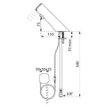 ROBINET DE LAVABO DELABIE TEMPOMATIC 4 alimentation enc. electronique,a/transfo 230/12v,detection de mains