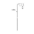 DELABIE Détecteur + câble L.1,50m pr BINOPTIC, TEMPOMATIC 2