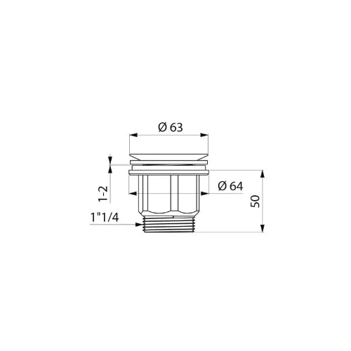 DELABIE Bonde HYGIÉNA à grille concave pour lavabo Inox