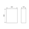 DELABIE afvalbak zonder deksel 25 liter gesatineerd 155x355x460 mm mat rvs