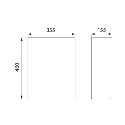DELABIE afvalbak zonder deksel 25 liter gesatineerd 155x355x460 mm mat rvs