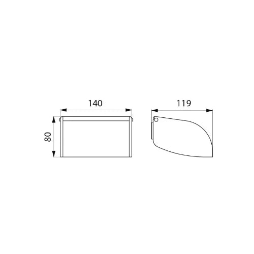 DELABIE Porte-papier WC à rouleau Inox 304 satiné