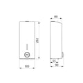 DELABIE verdeler vloeibare zeep 1 liter geepoxeerd 89x104x252 mm wit