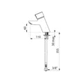 MELANGEUR DE LAVABO DELABIE TEMPOMIX 1/2 M temporise a/flexibels s/robinet d'arret- 112 mm
