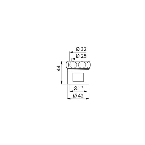 DELABIE Douille d'alimentation WC turc Ø28/32