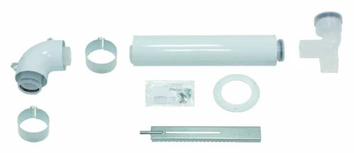 Vaillant RGA concentrique PP/acier kit de base pour raccordement cheminée 60/100 mm avec sortie 80 mm