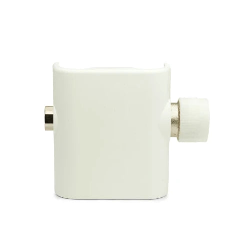 Vasco set de vanne équerre EK3/4 - RAL 9016 blanc signalisation - droit en dessous