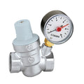Caleffi 533 réducteur de pression FF 3/4 x 3/4 - 1-6 bar - avec manomètre - chromé
